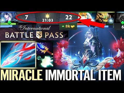 Miracle- [Drow Ranger] IMMORTAL ITEM - Look at that!! - Dota 2 Hard Carry