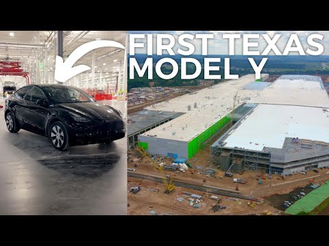 GigaTexas makes FIRST Model Y!