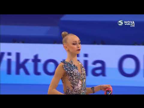 Viktoriia Onopriienko (UKR) Ribbon Q - European Championships 2021