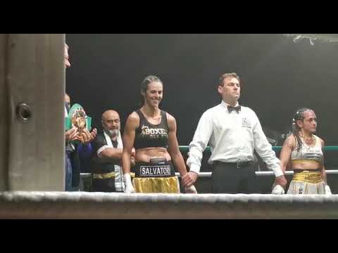 A Marino il titolo italiano di boxe Latino WBC andato alla marinese Simona Salvatori