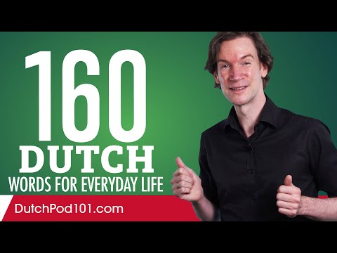 160 Dutch Words for Everyday Life - Basic Vocabulary #8