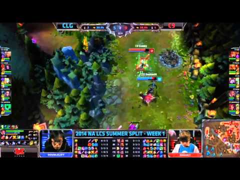 CLG Doublelift and C9 sneaky 1 v 1