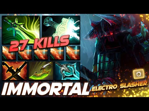 Juggernaut Immortal Rank ELECTRO SLASHER 27 KILLS - Dota 2 Pro Gameplay [Watch & Learn]