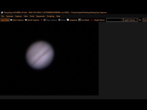 Moon and Planets through my Telescope - LIVE - #016