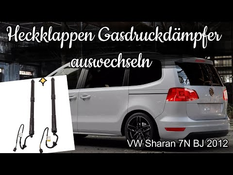 Replacing the tailgate gas pressure damper VW Sharan 7N (Tailgate Gas Shock Replacement VW Sharan...