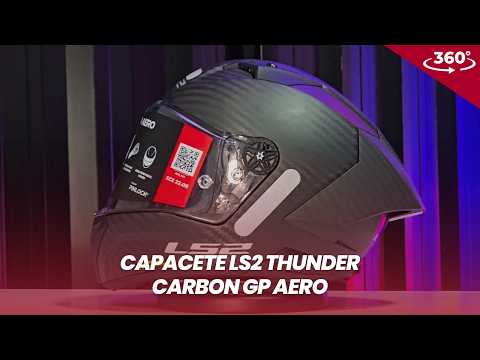 Capacete LS2 Thunder Carbon GP Aero em 360&amp;#186;