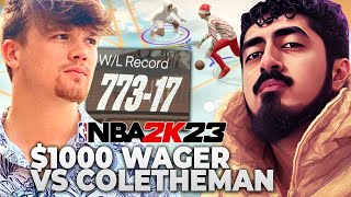 94% WIN COLETHEMAN vs TYCENO IN NBA 2K23 | BEST OF 5 FOR $1000