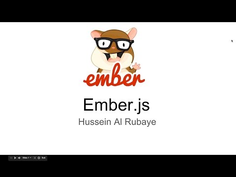 &#x202a;1- What is EmberJs   مقدمة تعريفية عن التقنية&#x202c;&rlm;