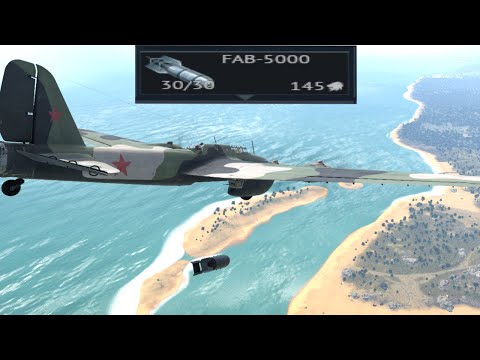 PE-8 5000KG BOMB COMPILATION War Thunder