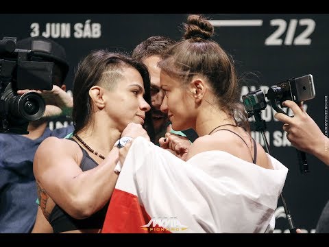 UFC 212: Claudia Gadelha vs. Karolina Kowalkiewicz Weigh-In Staredown - MMA Fighting