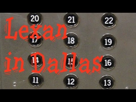 Otis Lexan High Rise Service Elevator @ Plaza of the America's in Dallas Texas