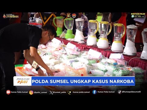 POLDA SUMSEL UNGKAP KASUS NARKOBA