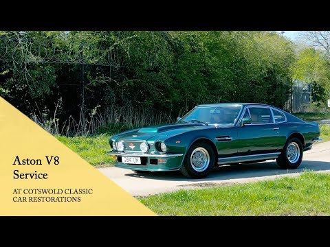 Aston Martin V8 in for service Behind the Scenes at Cotswold Classic Car Restorations