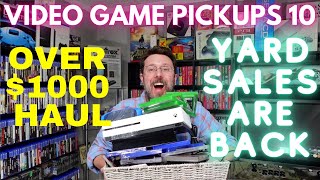 Video Game Pickups 10: Over $1000 Worth of Stuff.  Retro Games at a Yard Sale!?!?