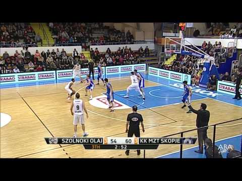 ABA Liga 2014/15, Round 17 match: Szolnoki Olaj - MZT Skopje Aerodrom (9.1.2015)