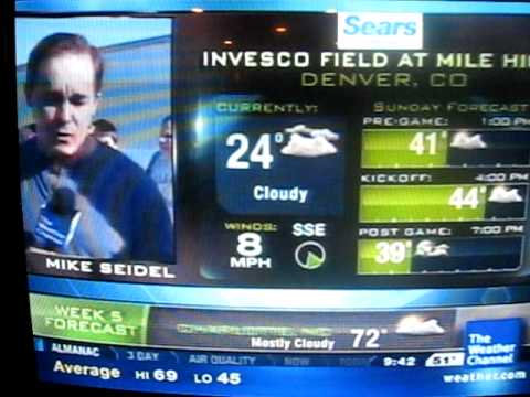 Giants Tailgate on The Weather Channel 10/11/2009