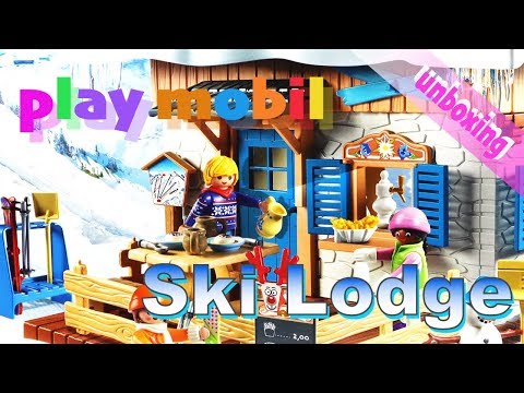 [장난감 놀이] 겨울방학 스키 리조트 플레이모빌 스키 라운지 언박싱 Playmobil 9280 Ski Lodge Unboxing Play