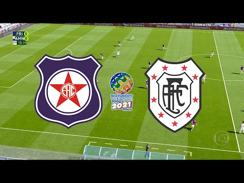 FRIBURGUENSE X AMERICANO - CAMPEONATO CARIOCA 2021 - SELETIVA -  2ª RODADA - 20/01/2021 - PES 2021