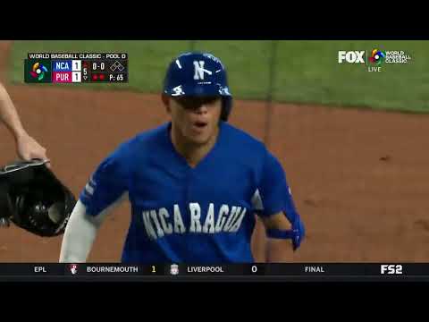Elian Miranda BLASTS A GAME TYING HOMER FOR NICARAGUA
