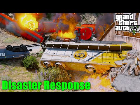 Hazardous Chemical Train DERAILED In GTA 5