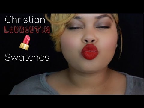 Christian Louboutin Lipstick Swatches | ALL SHADES | KelseeBrianaJai Video