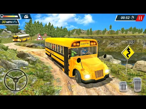 Offroad High School Bus Simulator Android Gameplay