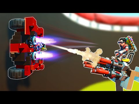Wall Riders VS Spudling Turret Challenge! - Scrap Mechanic Multiplayer Monday