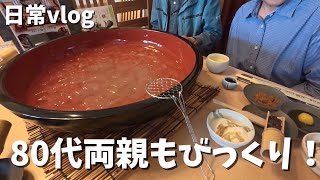 【日常vlog】70代両親とドライブ｜巨大わらび餅と小さすぎるパンにびっくりした日