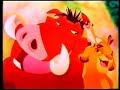 El Rey León Trailer VHS 1995 Argentina