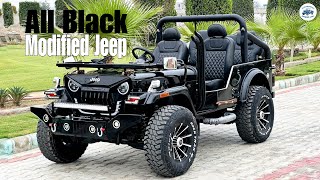 All Black Modified Jeep | Jain Motors Deepak Jain | contact 8221888008