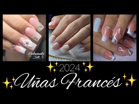 UÑAS FRANCÉS 2024 #uñasdecoradas #uñasprincipiantes #uñasfrancesas #tendency #tendenciaenuñas #2024