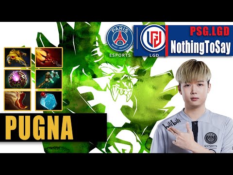 Pugna Mid | PSG.LGD.NothingToSay | SUPER ANNOYING HIGH DAMAGE PUGNA 7.32D | 7.32d Gameplay Highlight