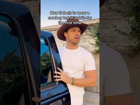 When You Wear a Cowboy Hat in Public for the First Time #shorts