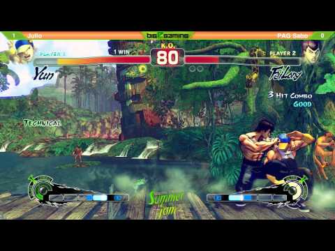 USF4 Semis @ Summer Jam 9 - Julio (Yun) vs PAG Sabo (Fei Long) [720p/60fps]
