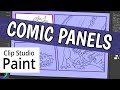 Comic Frames In Clip Studio Paint Comic Panels Tutorial