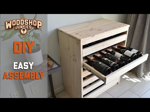 DIY Drawer Wine Rack - Simplified Assembly For Beginners