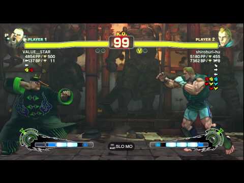 SSF4 AE Ver. 2012: VALUE__STAR [Rufus] vs. shiroburi-hu [Abel] - PSN Ranked Match