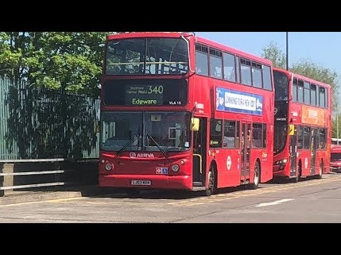 Arriva London North Transbus ALX400 Volvo B7TL VLA15 LJ03 MXH Route 340 Overrevving Kickdown!!