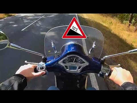 Vespa Primavera 50 - 10% Steigung wie ist der Durchzug