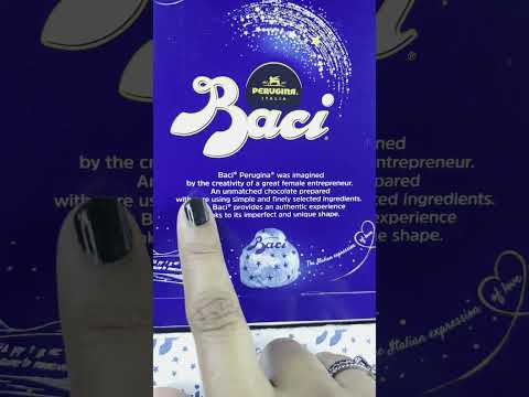 Italian Chocolate with a Love Letter - Baci Perugina 🥰🍫 #shorts #chocolate #review