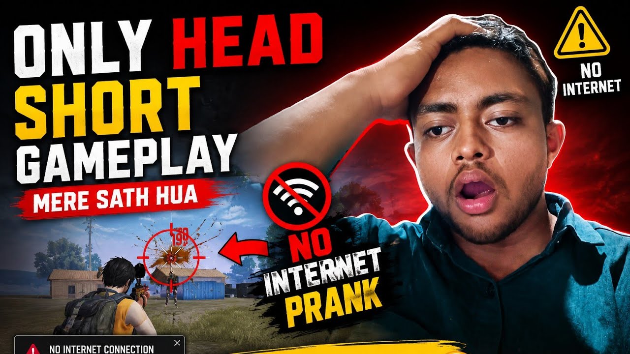 •||Only Head short gameplay free fire •||• no internet prank||•