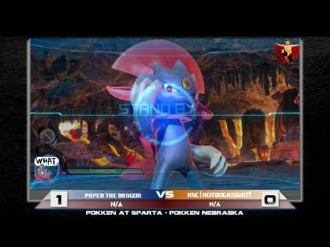 Paper the Dragon vs HSC | Hotdogknight! - Pokken at Portal - 10/4/16