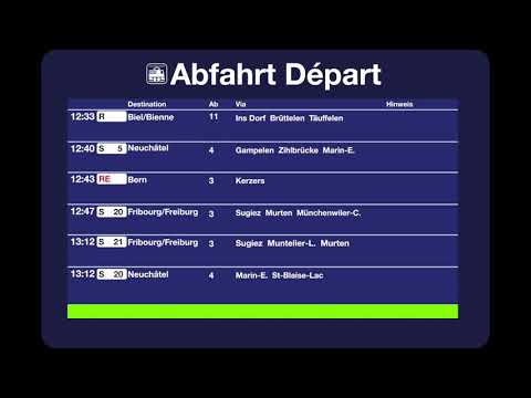 BLS Abfahrten - Ins - mit Münchenwiler-C.