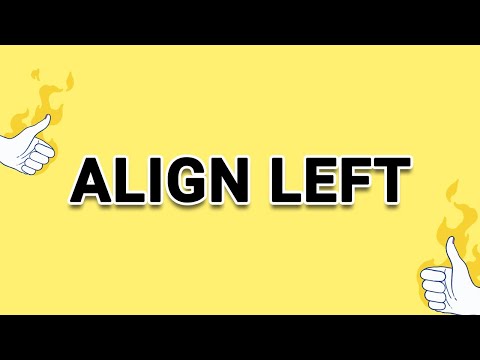 Align left shortcut key in MS Excel