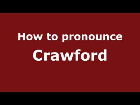 How to pronounce Crawford