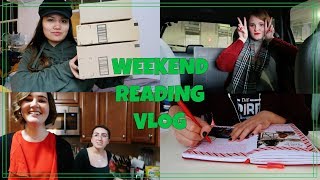 BOOK UNBOXINGS, JOURNAL WITH ME, AND MY FRIENDS | Weekend Reading Vlog