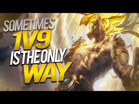 SOMETIMES 1V9 IS THE ONLY WAY!! | HOW TO CARRY A BAD TEAM - Trick2G