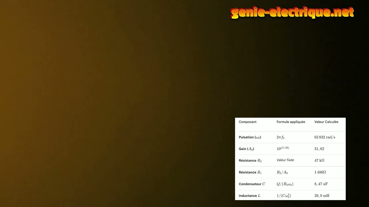 Réalisation d'un Filtre passe bande RLC - Circuit Bouchon sous PSIM - Vidéo