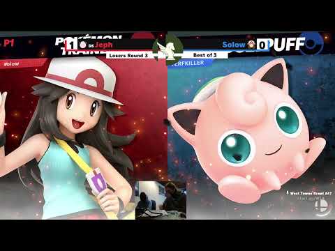 Jeph (Jigglypuff) vs Solow (Palutena, Pokémon Trainer) - West Towne Brawl 47 Losers R3