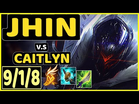 AFM (JHIN) vs CAITLYN - 9/1/8 KDA BOTTOM ADC CHALLENGER GAMEPLAY - EUW